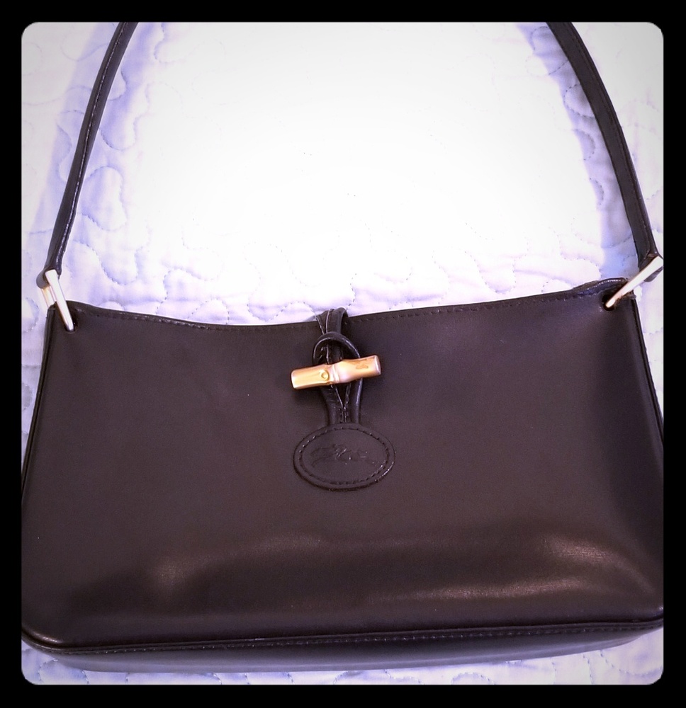 Vintage Longchamp Navy Blue Small Purse Handbag